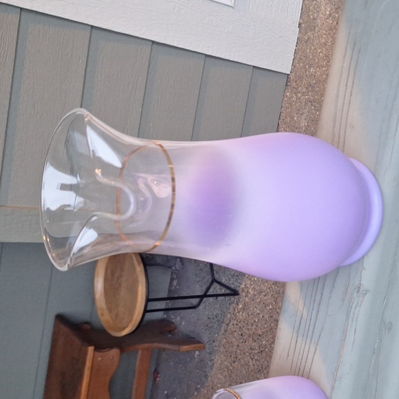 MCM VTG Blendo purple frosted glass 7 piece set 💜 - Picture 3 of 8